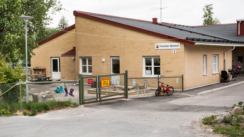 Fasaden på förskolan.